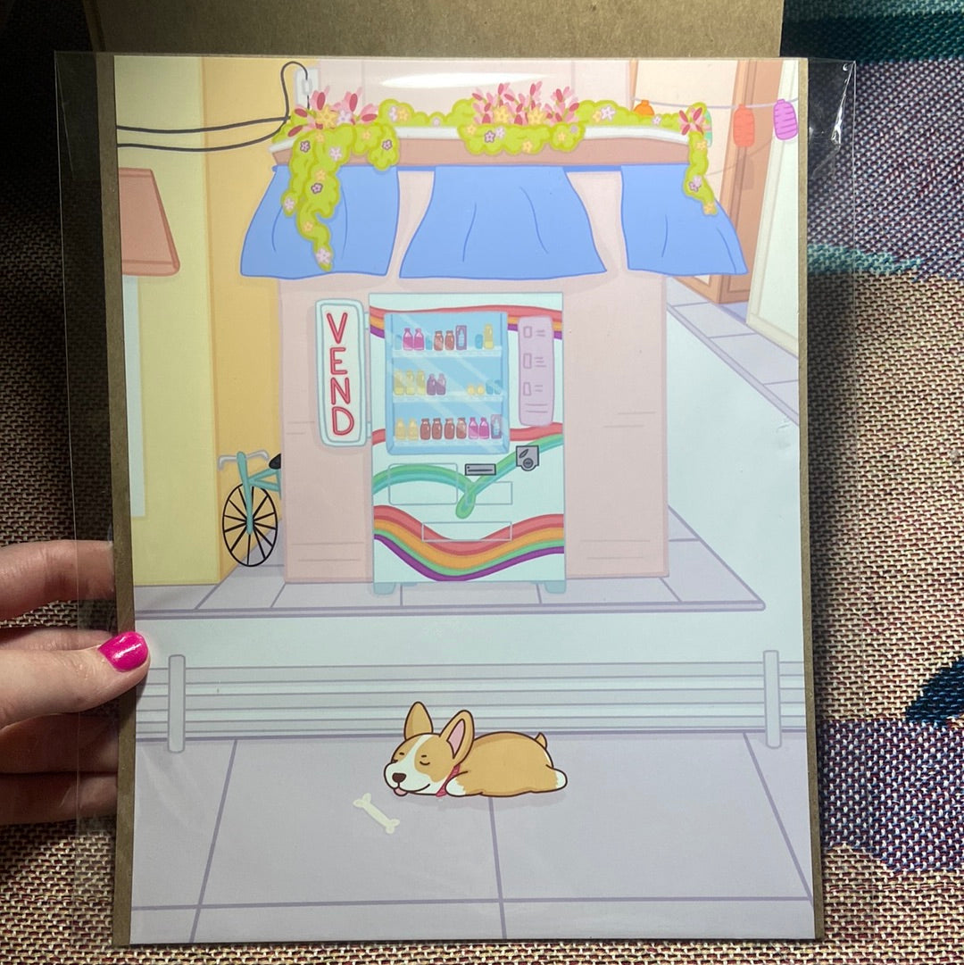 Street Corgi - Art Print