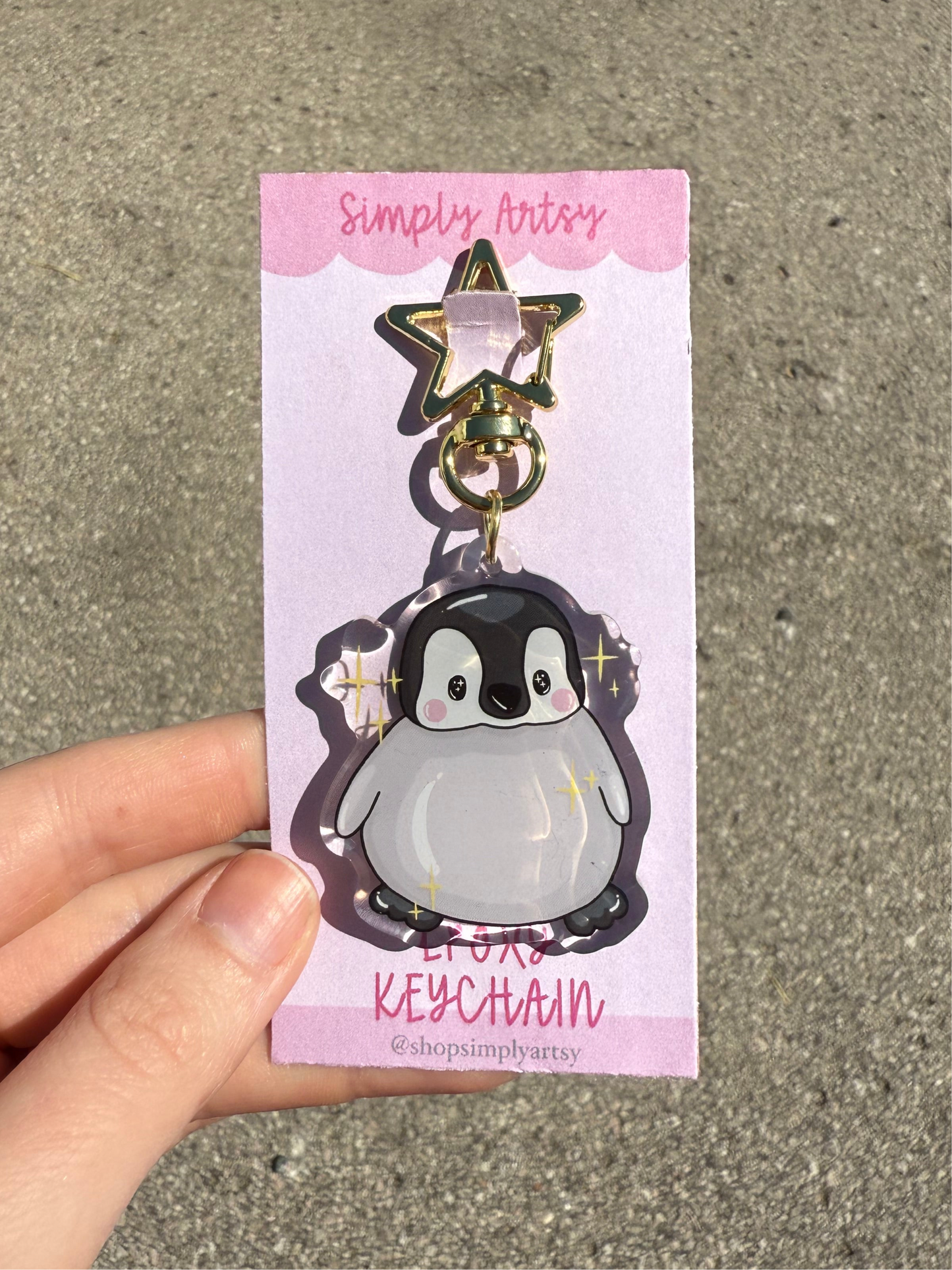 ✨Pengy✨ - Epoxy Keychain