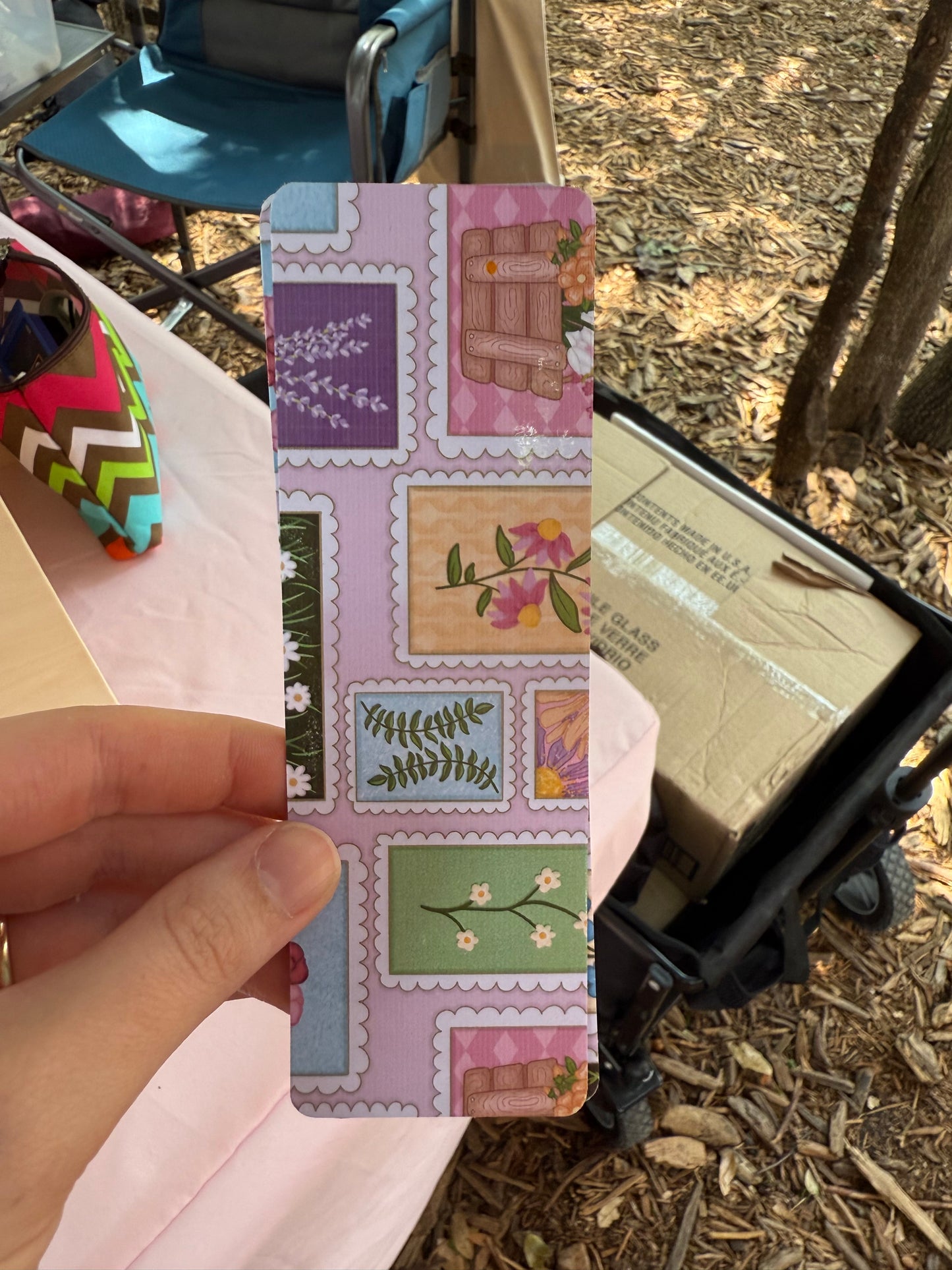 Floral stamps🌷 - regular bookmark