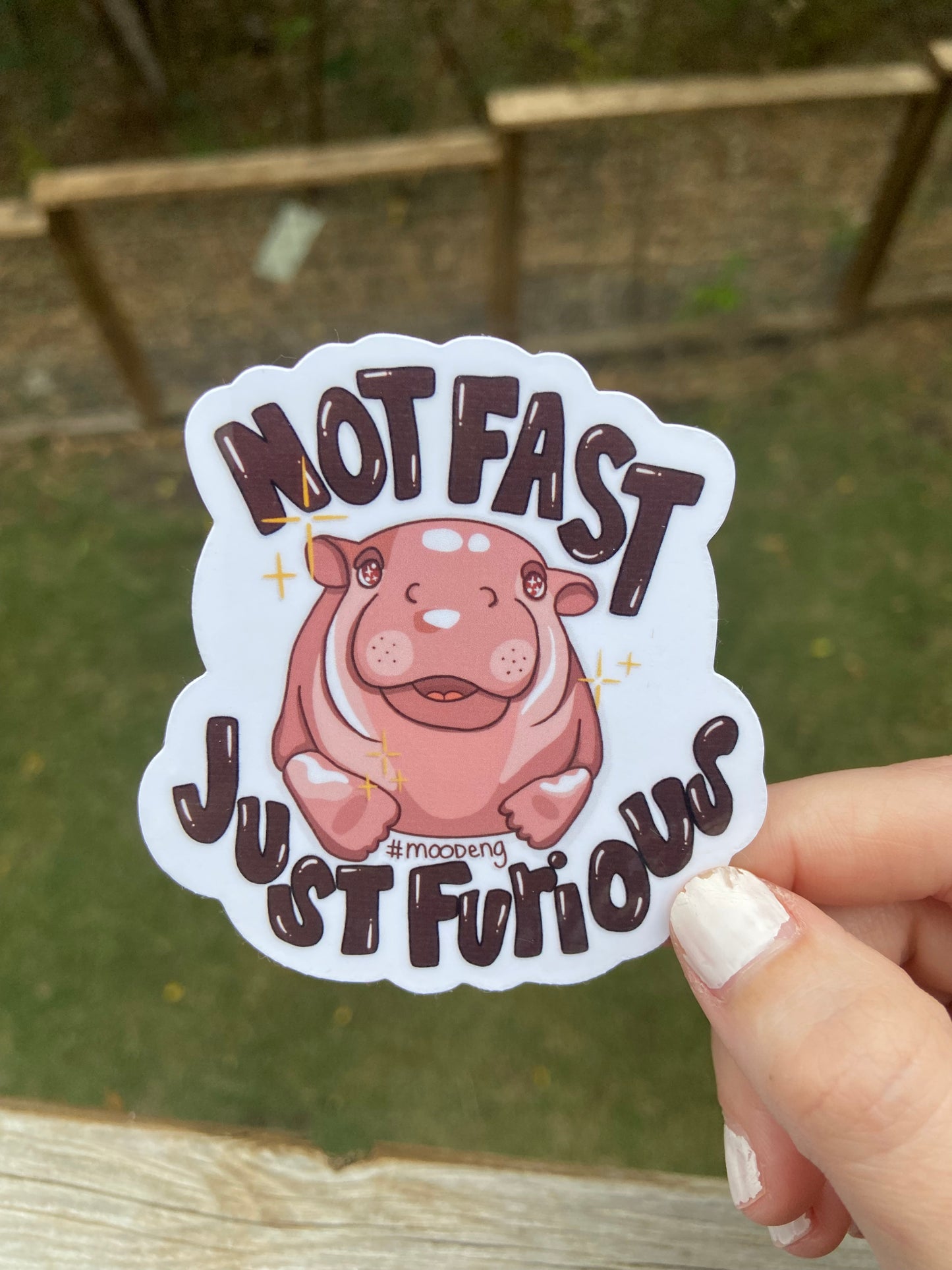 Not fast, just furious - sticker