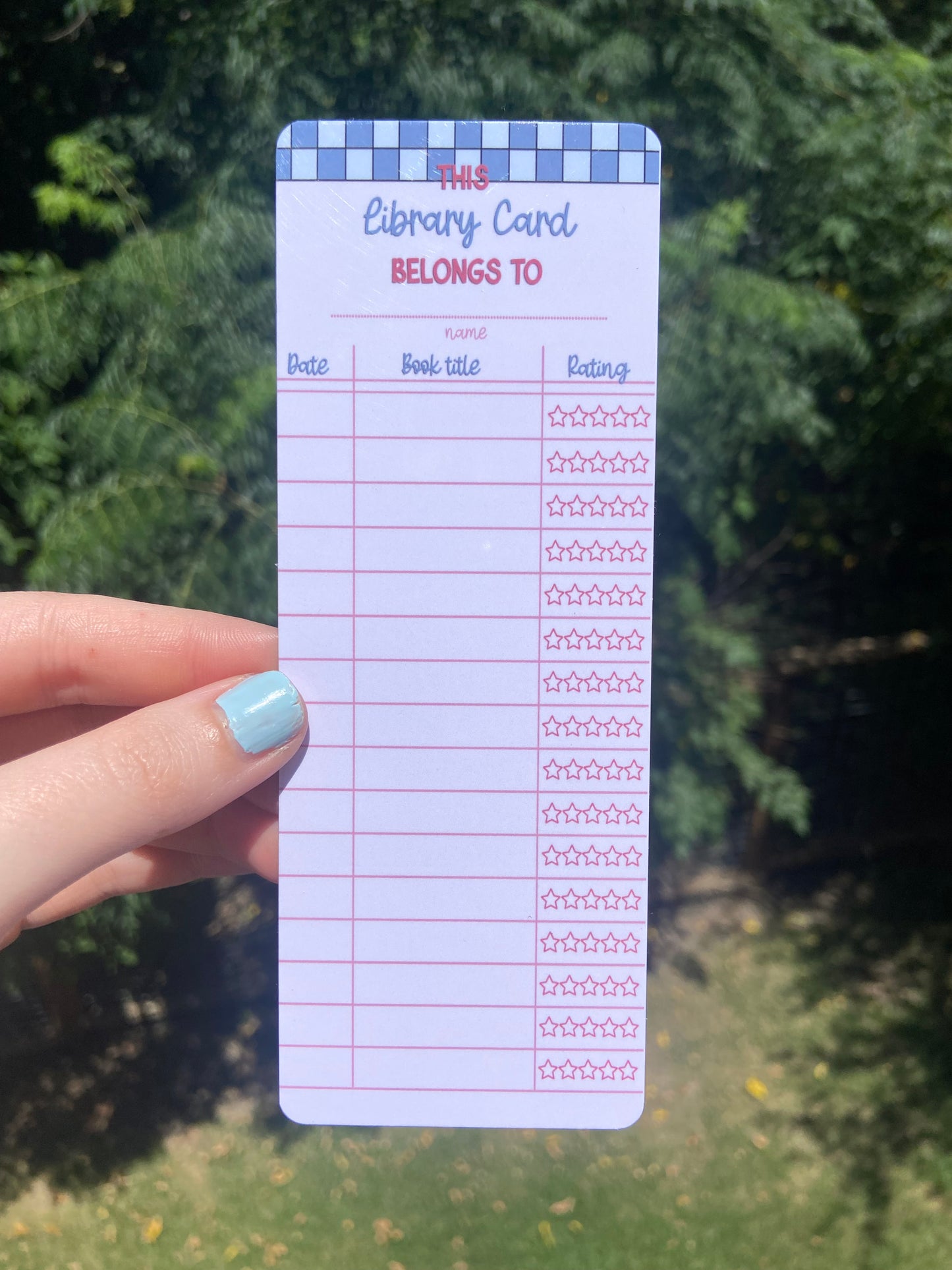 Library Card - Bookmark