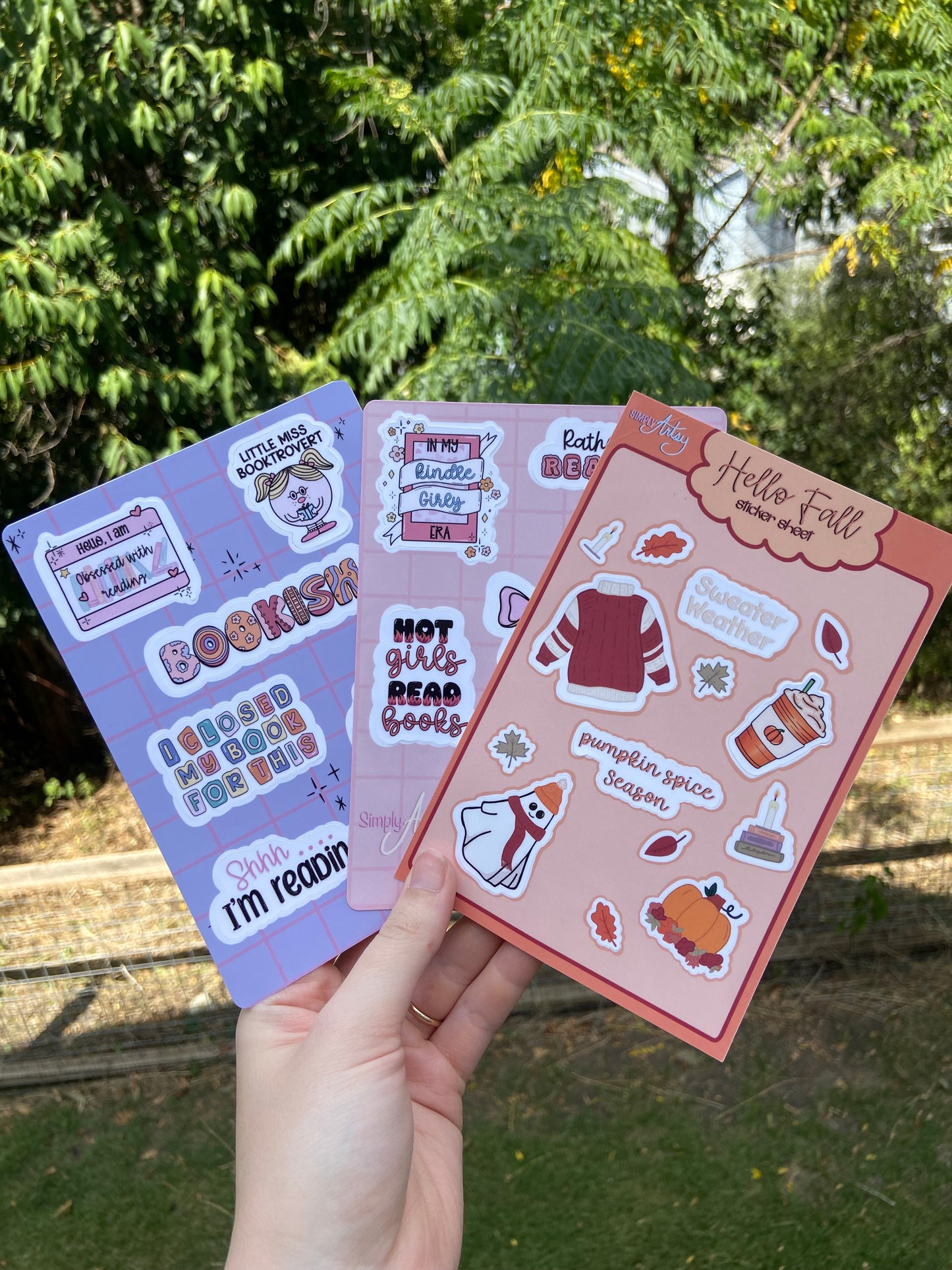 Bookish Pt. 2 sticker sheet