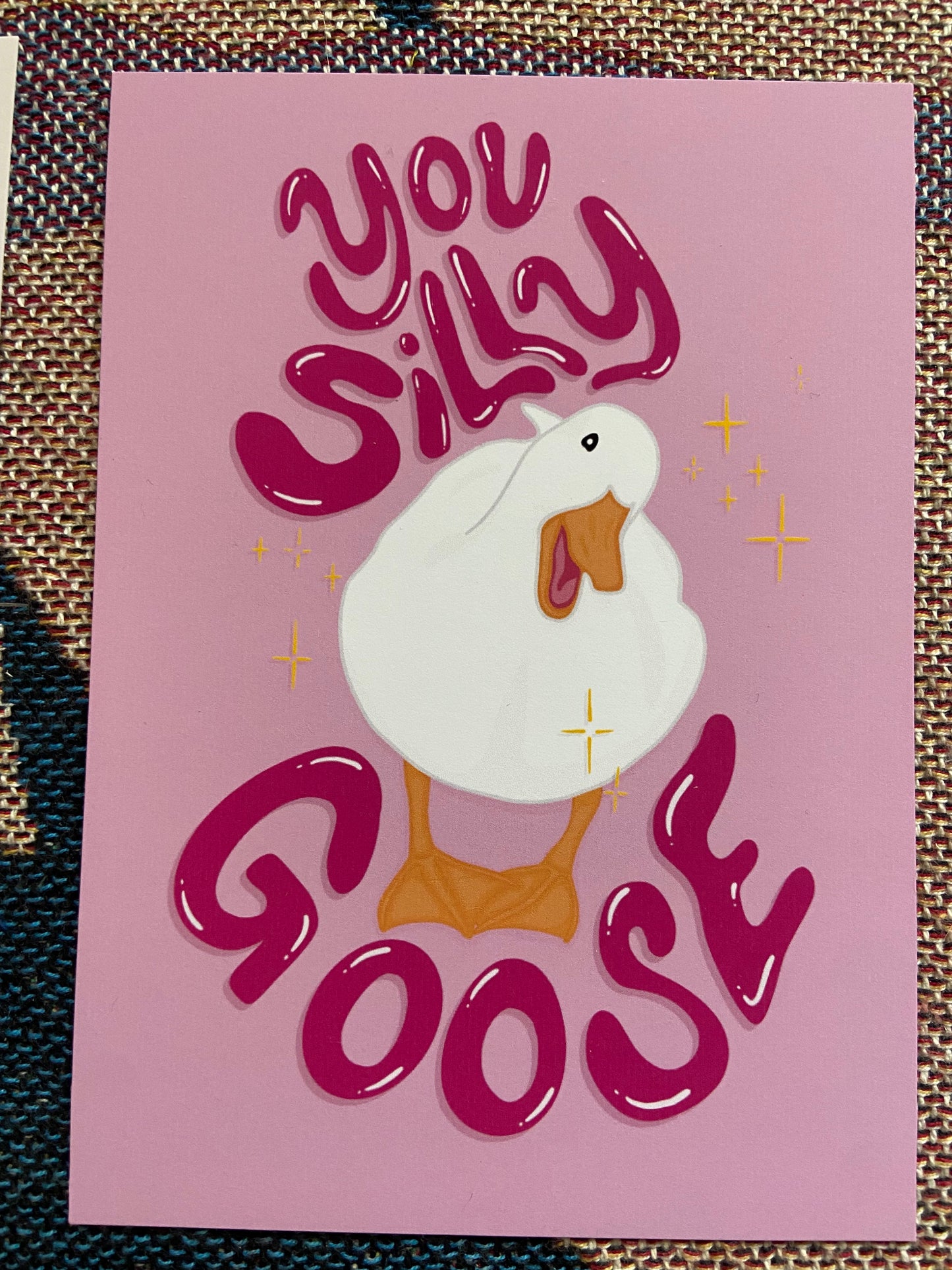 You Silly Goose - art print 8 x 10