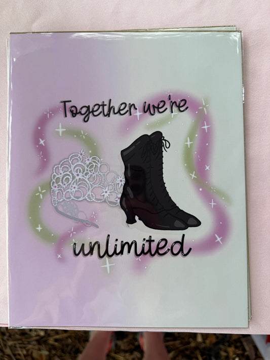 Unlimited💗💚- 8 x 10 art print