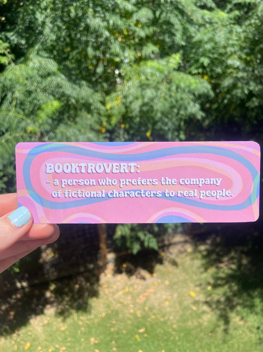 “Booktrovert” - Bookmark