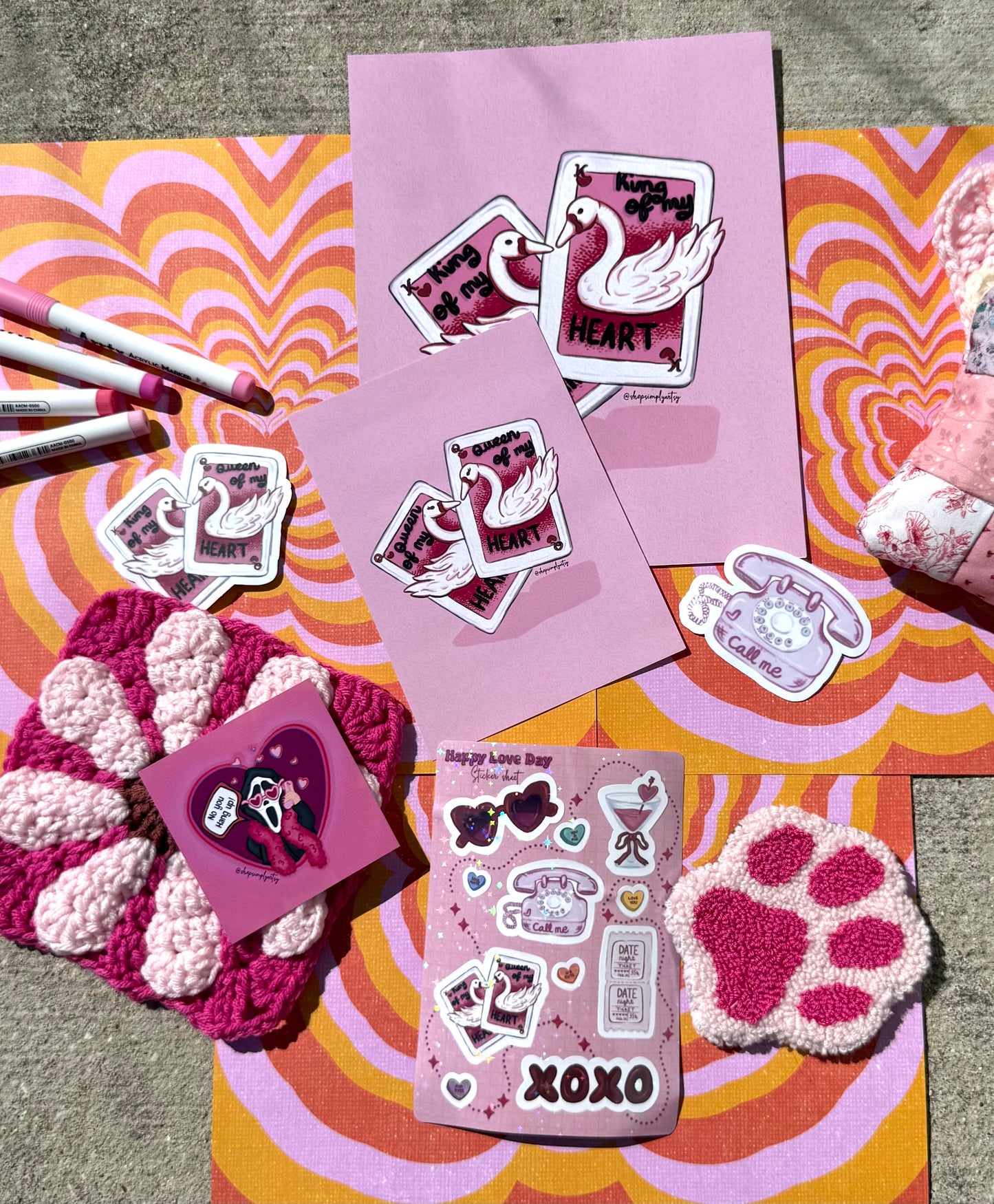 Call me🩷✨ - matte sticker