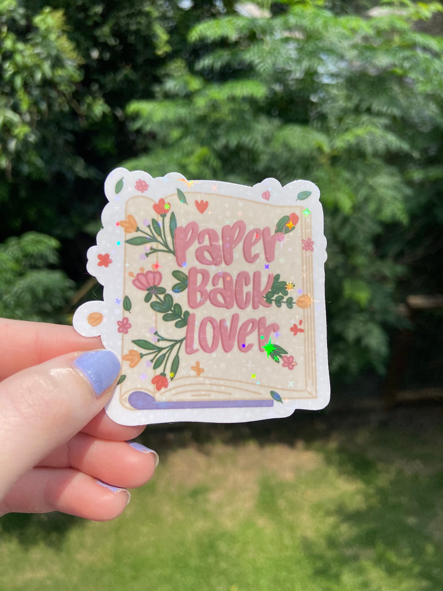 “Paperback Lover” - Holographic sticker