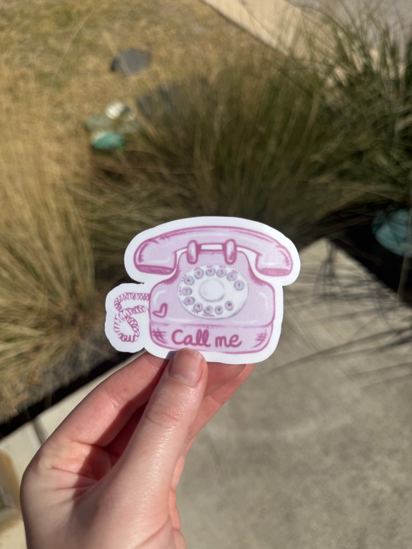 Call me🩷✨ - matte sticker