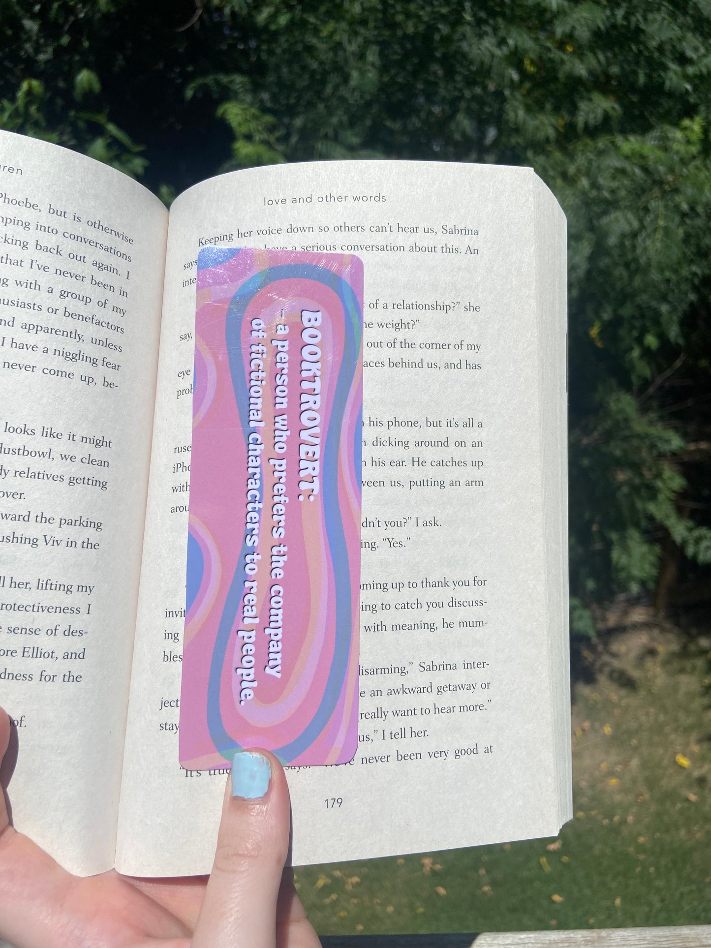 “Booktrovert” - Bookmark