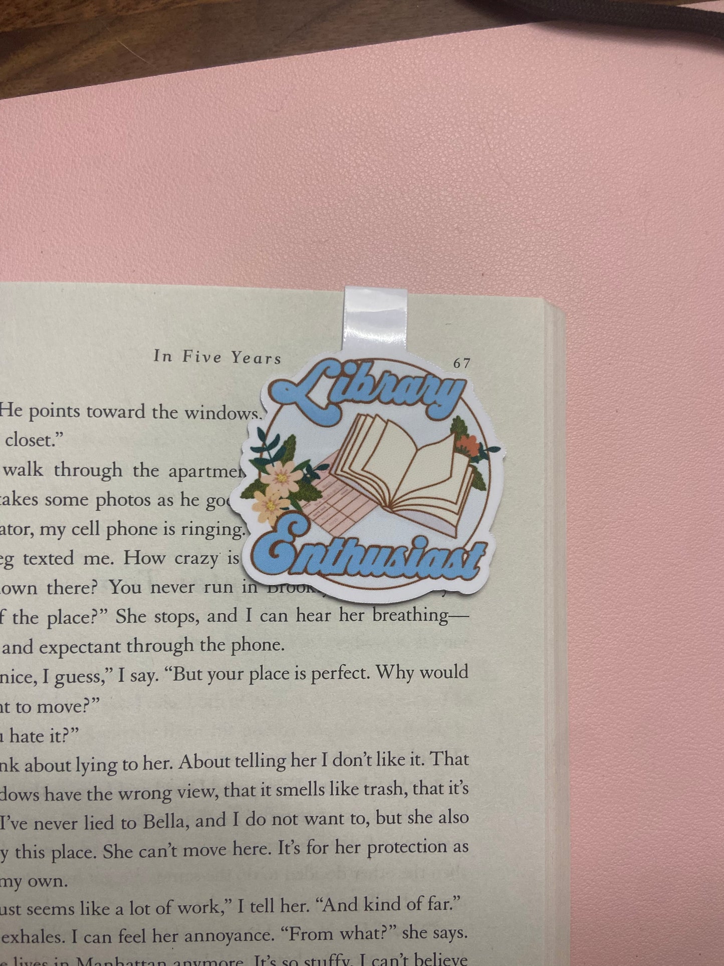 “Library Enthusiast” Bookmark