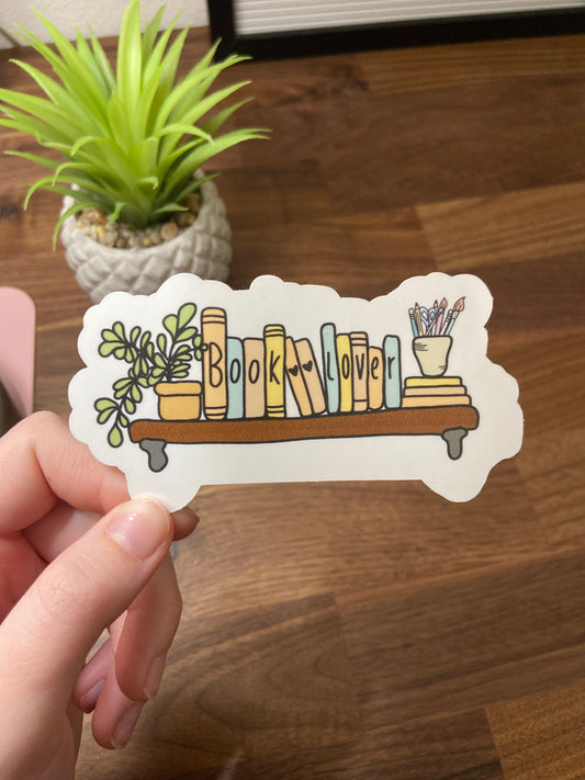 "Book Lover" Sticker