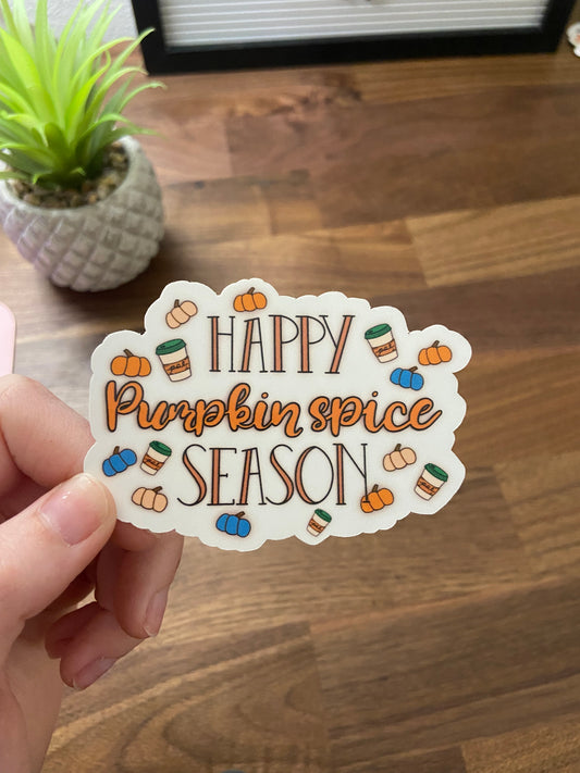 "Happy Pumpkin Spice Season" Sticker
